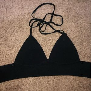 ASTR bikini triangle crop top